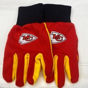 Red and Yellow KC Logo Gloves